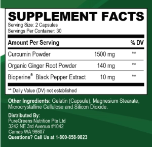Curafen Supplement Facts