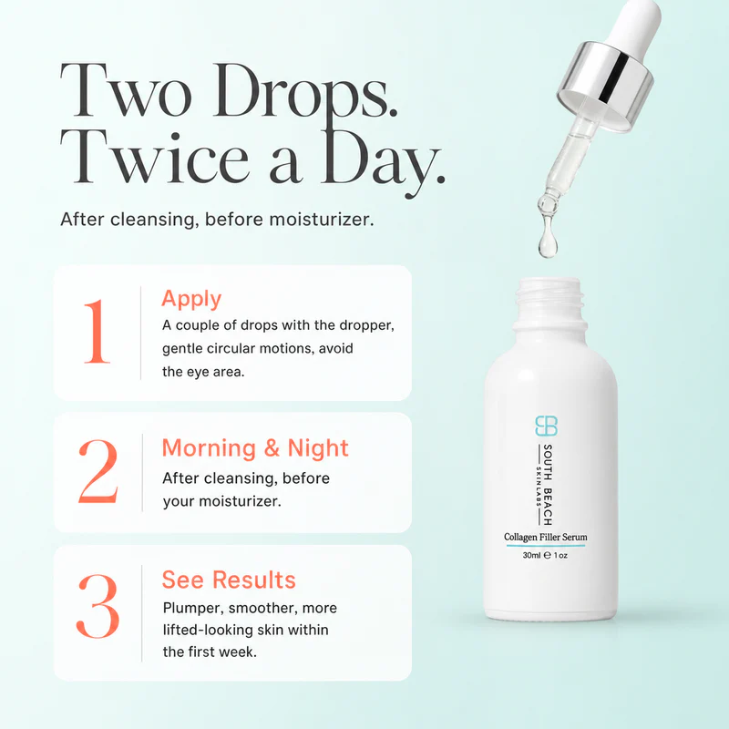 South Beach Collagen Filler Serum to use